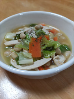 鶏むね肉とコロコロ野菜のスープ煮-レシピのメイン写真