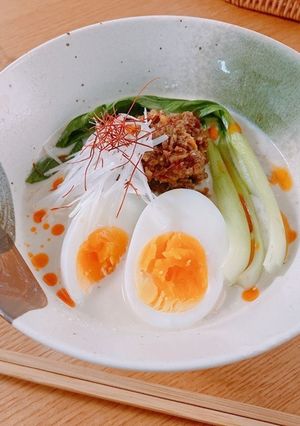 坦々豆乳そうめん-レシピのメイン写真