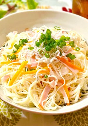 まとめ茹でで簡単！具沢山しらすそうめん-レシピのメイン写真