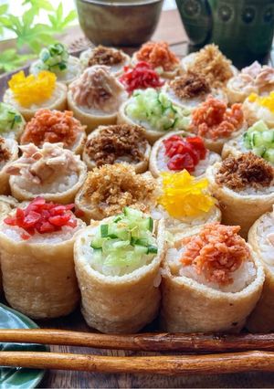 春のいなり巻き寿司-レシピのメイン写真