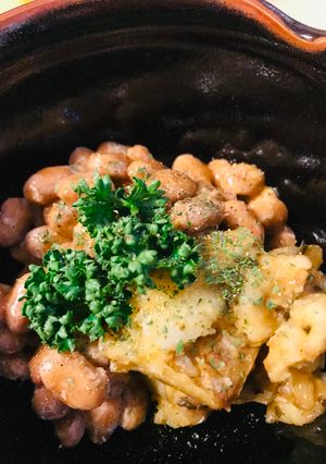 毎日の納豆●ポテトサラダと-レシピのメイン写真