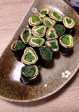 ほうれん草ののりたま巻き-レシピのメイン写真