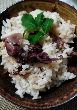 ほたるいかの炊き込みご飯-レシピのメイン写真
