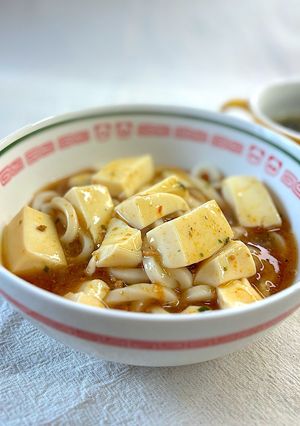 これも美味しい💕市販の素で麻婆豆腐うどん-レシピのメイン写真