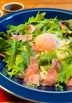 野菜たっぷり！シーザーサラダうどん♪-レシピのメイン写真