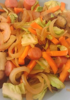 ソーセージ入り！野菜炒め-レシピのメイン写真