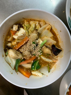 肉無豆腐すっきりコク旨梅キムチ味野菜炒め-レシピのメイン写真