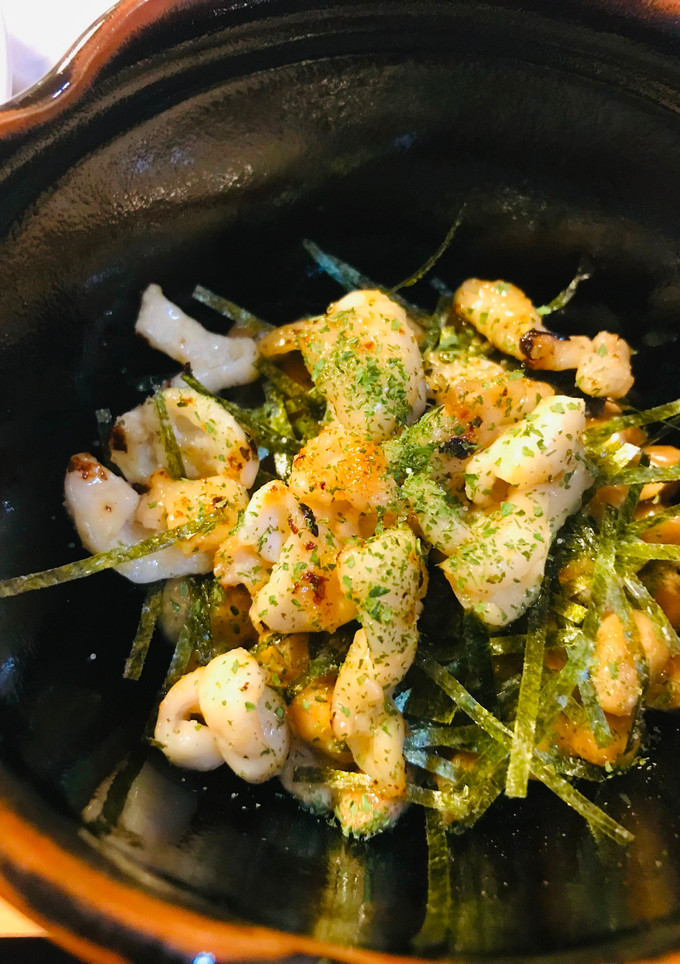 毎日の納豆●海苔添え鶏皮焼き-レシピのメイン写真