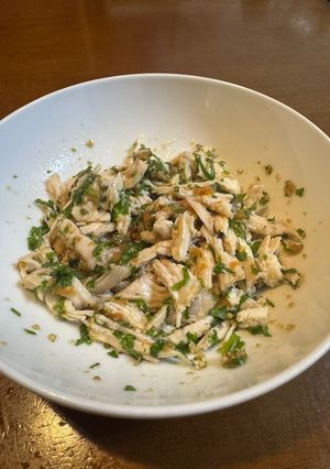 さっぱりコク旨梅しそ蒸し鶏の白だし和え-レシピのメイン写真