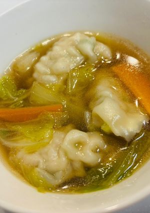 簡単！家にある物で餃子スープ🥟-レシピのメイン写真