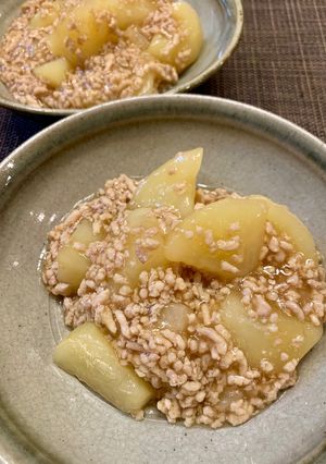 【和風】ほっこり新じゃが鶏そぼろあん-レシピのメイン写真
