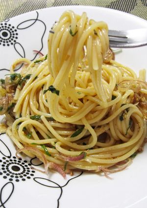 茗荷、大葉と梅のパスタ-レシピのメイン写真