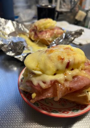 バケットでピザトースト-レシピのメイン写真