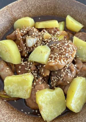 鶏ももとじゃがいもの味噌照り焼き-レシピのメイン写真