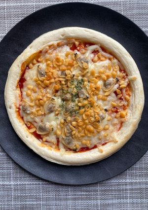 カリッと揚げ玉和風アサリピザ-レシピのメイン写真
