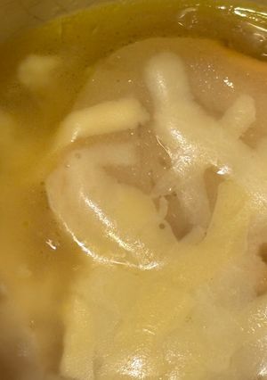 マグカップでオニオングラタンスープ-レシピのメイン写真