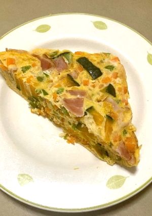 レンジで！かぼちゃ入りスペイン風オムレツ-レシピのメイン写真