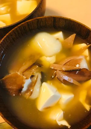 削り節＆ミニ豆腐のお雑煮-レシピのメイン写真