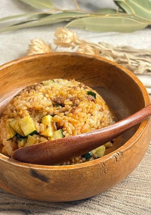 変わり種！？ズッキーニのカレー炒飯-レシピのメイン写真