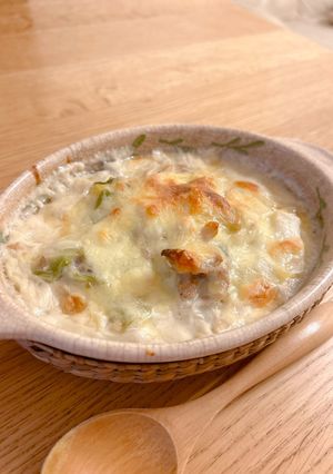 あったか♪白菜と豚肉の和風グラタン-レシピのメイン写真