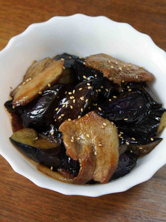 茄子と豚ばら肉の炒め煮-レシピのメイン写真