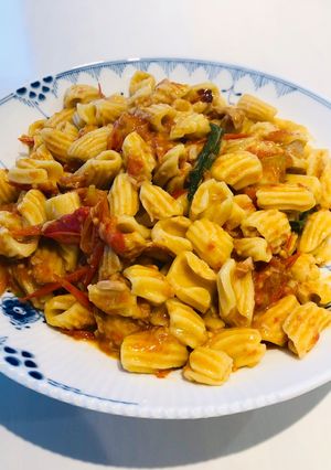 無水トマトの手打ちショートパスタ-レシピのメイン写真