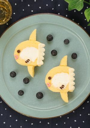 マンボウロールケーキ-レシピのメイン写真