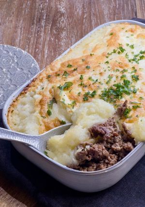 肉味噌deひき肉とポテトの重ね焼き-レシピのメイン写真