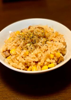 とうもろこしのトマトソース麹ピラフ-レシピのメイン写真