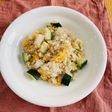 主婦の平日ランチ ズッキーニのチャーハン