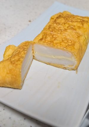 ふわっと！はんぺんチーズ入り卵焼き-レシピのメイン写真