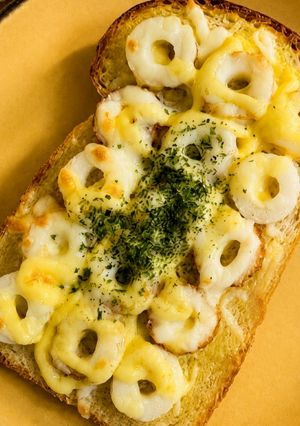 朝食ランチ♡ちくわチーズマヨトースト-レシピのメイン写真