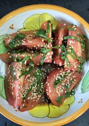トマトと大葉のポン酢和え-レシピのメイン写真