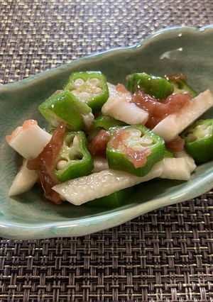 長芋、オクラの梅肉和え-レシピのメイン写真