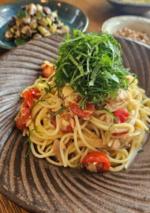 ツナとトマトのパスタ-レシピのメイン写真