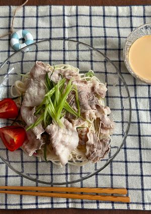 豆乳のごまだれ冷麦-レシピのメイン写真
