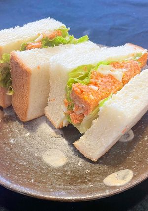 人参搾りかすで胡麻ペースト卵サラダ-レシピのメイン写真