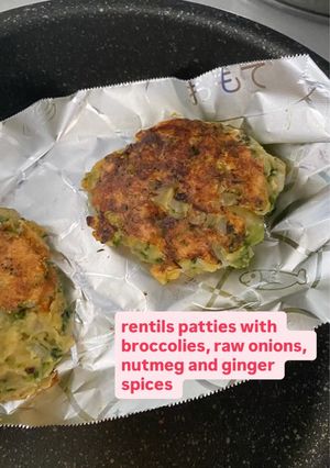 レンズ豆ハンバーグ-レシピのメイン写真