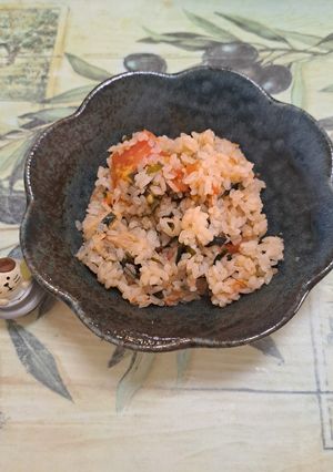 🍀簡単トマトとツナわかめの炊き込みご飯🍀-レシピのメイン写真