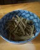 自己流　黒はんぺんと茗荷の和え物