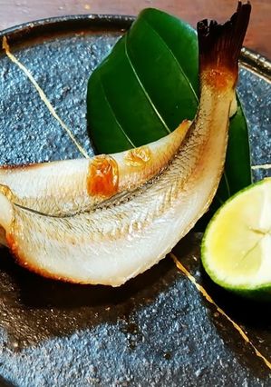 日本酒に　ちょい干しキスの炙り　青梅塩麹-レシピのメイン写真