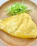 防災レシピ🍲湯煎で作る🥚チーズオムレツ