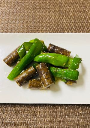 ごぼうとピーマン🫑の甘辛炒め-レシピのメイン写真