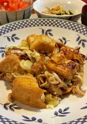 豚こまと厚揚げの中濃ソース炒め-レシピのメイン写真