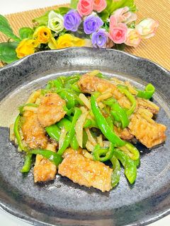 バター風味で甘めのピーマン肉炒め-レシピのメイン写真