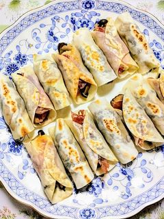 餃子の皮でカマンベールとキノコのおつまみ-レシピのメイン写真