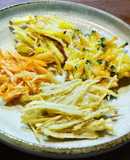 新生姜入りかき揚げ　牛蒡人参薩摩芋南瓜