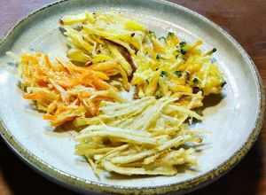 新生姜入りかき揚げ　牛蒡人参薩摩芋南瓜-レシピのメイン写真