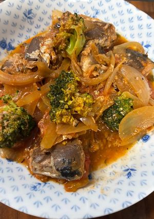 サバ缶のケチャップ煮-レシピのメイン写真