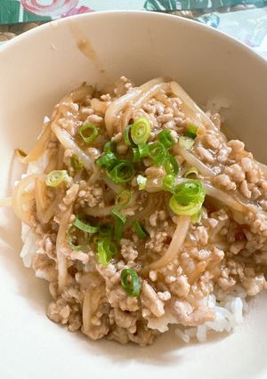 超簡単🩷もやしとひき肉のあんかけ-レシピのメイン写真